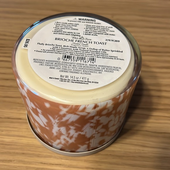 Bath & Body Works 3 Wick Candle. Brioche French Toast. - Picture 3 of 3